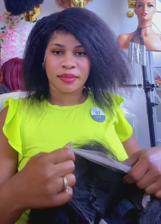 kinky afro couleur naturel(taille 10)
